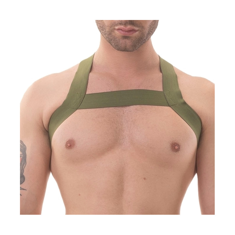 Barcode Berlin Harnais élastique Matt Pop Kaki